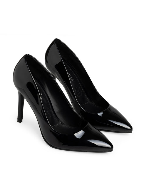 Zapatilla Tacón Negra Básica 79009